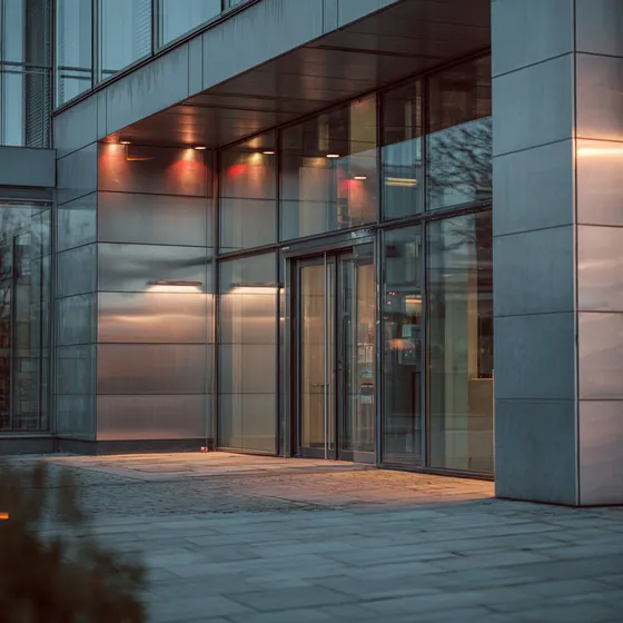 Entré med digitalt passersystem