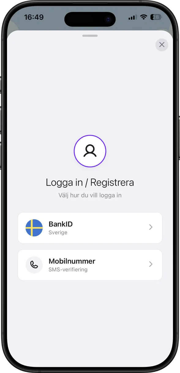 2. Legitimera med BankID
